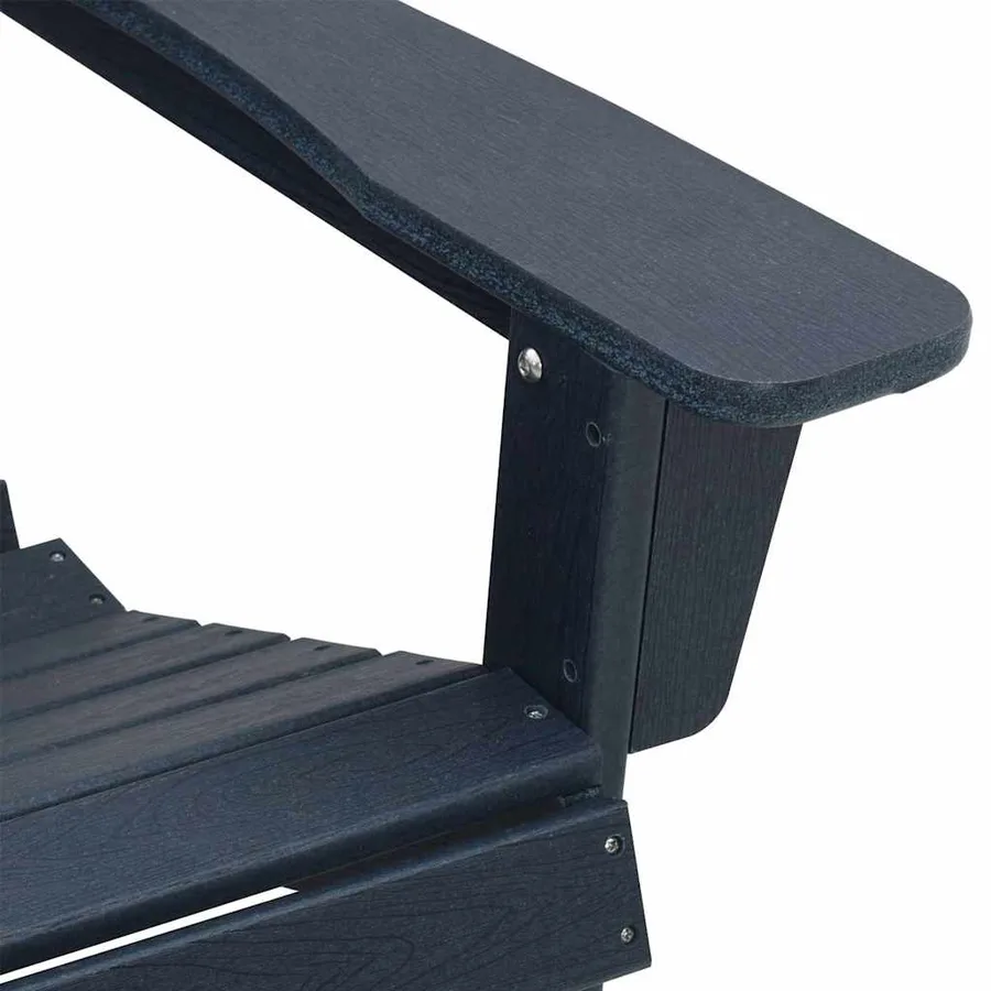Chaise de jardin 3 pcs Bleu marine Polyéthylène - 7