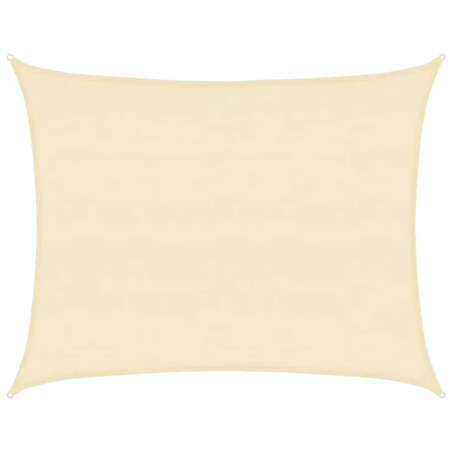 Voile d'ombrage 160 g/m² Crème 6x8 m PEHD - 2