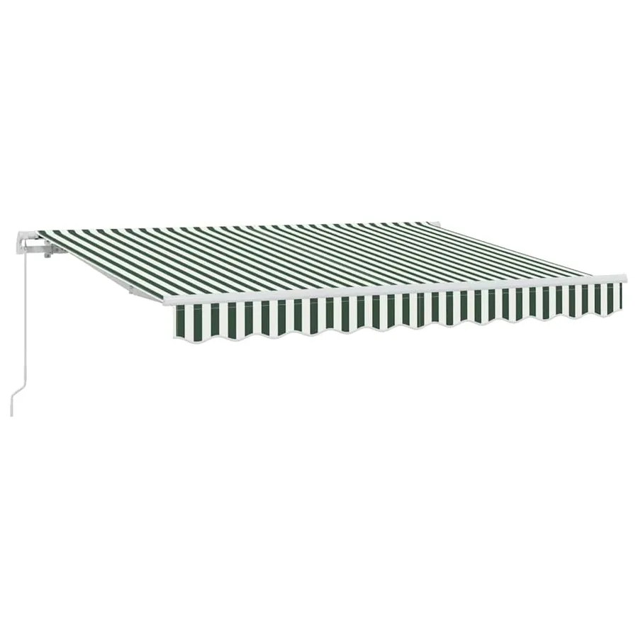 Auvent Rétractable Vert 250 x 200 cm tissu - 2
