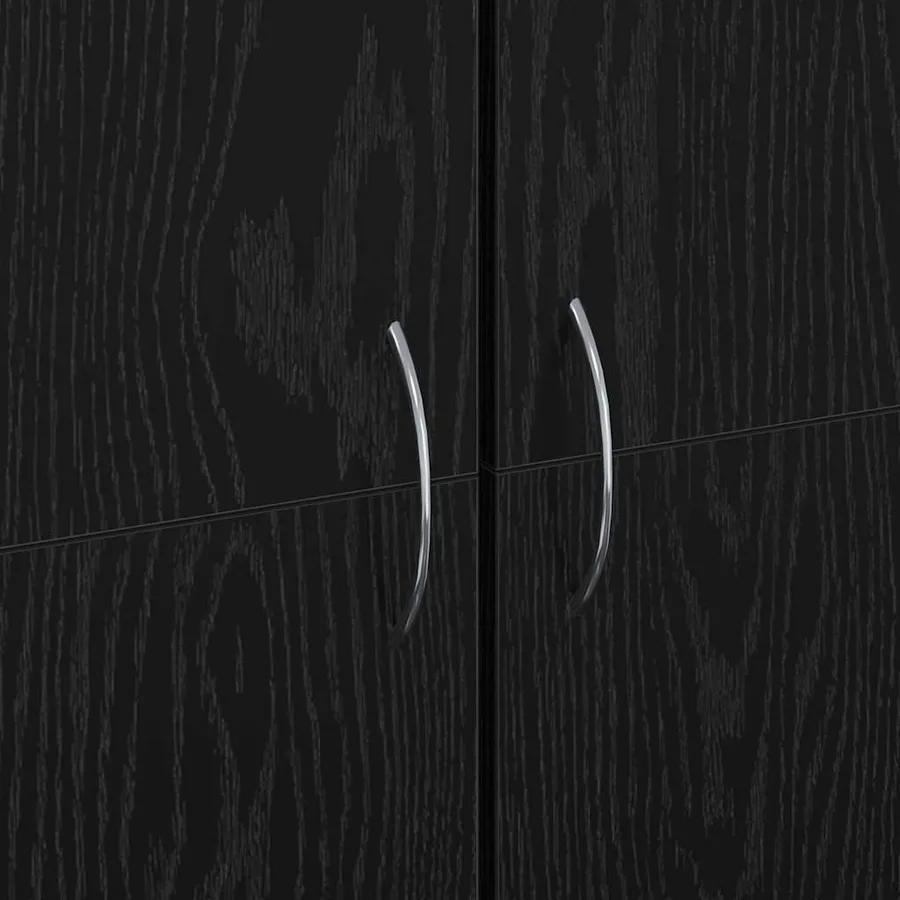 Cabinet de Bureau Chêne noir 60 x 32 x 152,5 cm - 11