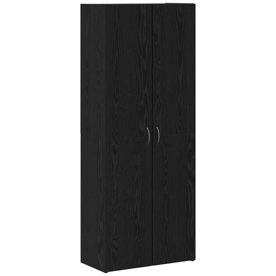Cabinet de Bureau Chêne noir 60 x 32 x 152,5 cm - 2