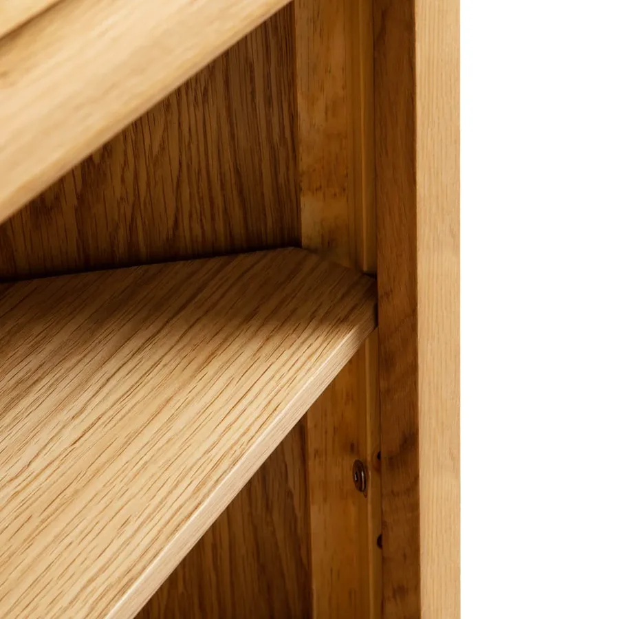 Armoire d'angle 59x36x180 cm Bois de chêne massif - 4