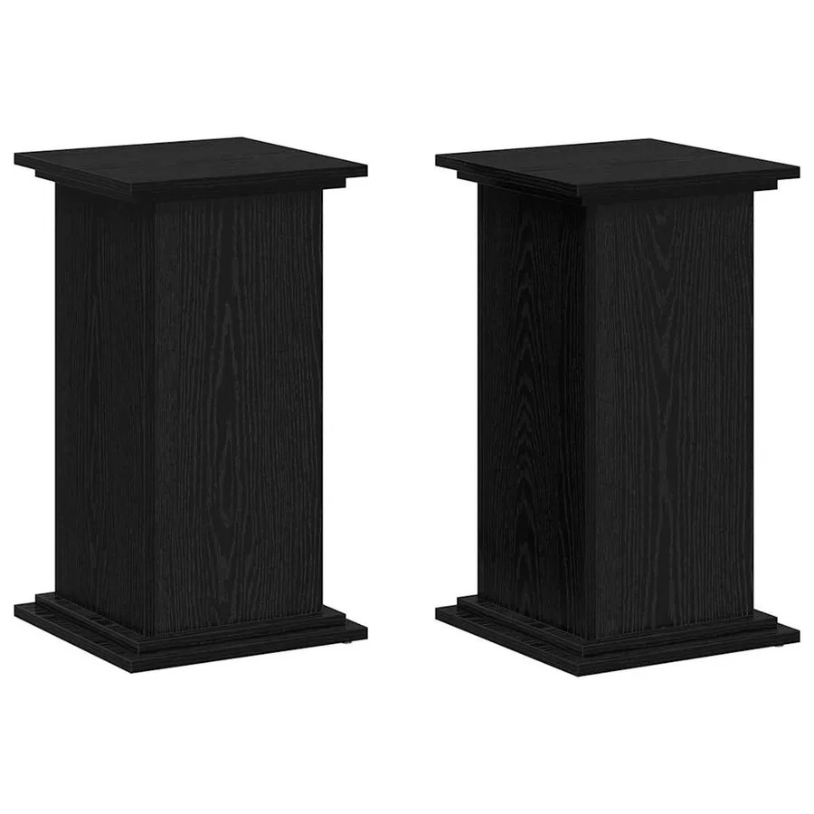 Support de Plante Chêne noir 33 x 33 x 60 cm Bois d'ingénierie - 2