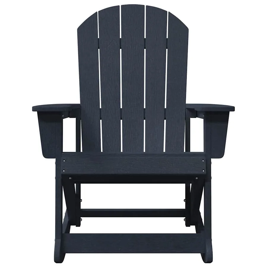 Chaise Adirondack à bascule Bleu marine 92 x 73,5 x 92 cm HDPE - 4