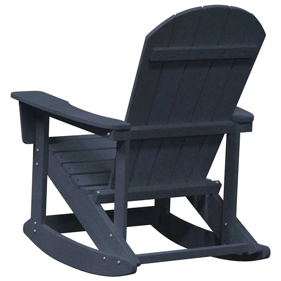 Chaise Adirondack à bascule Bleu marine 92 x 73,5 x 92 cm HDPE - 6