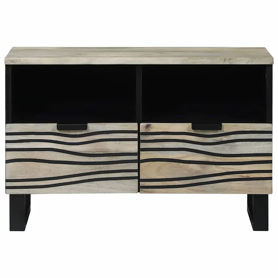 Unites TV avec tiroir Blanc 70 x 33 x 46 cm Bois d'ingénierie - 3