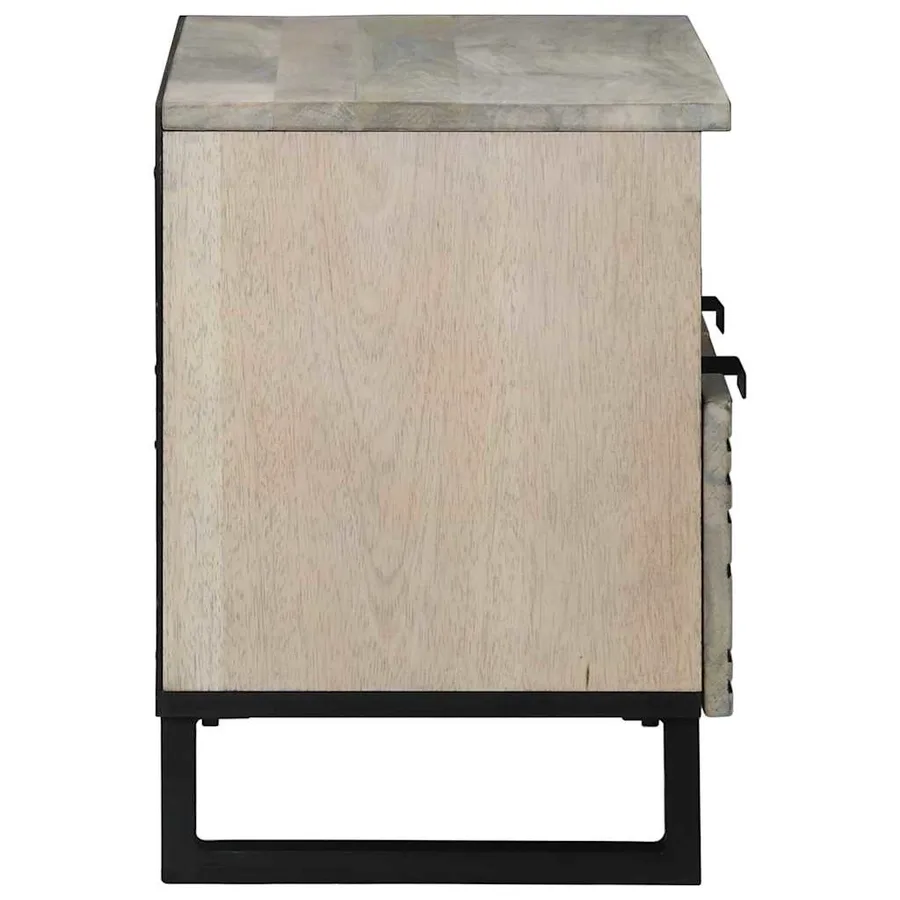 Unites TV avec tiroir Blanc 70 x 33 x 46 cm Bois d'ingénierie - 4