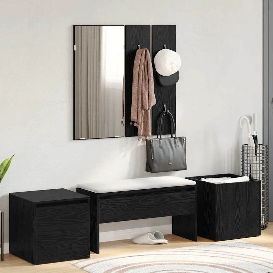 Ensemble de meubles d'entrée 6 pcs Bois d'ingénierie