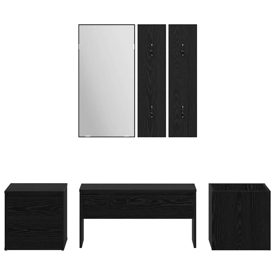 Ensemble de meubles d'entrée 6 pcs Bois d'ingénierie - 9