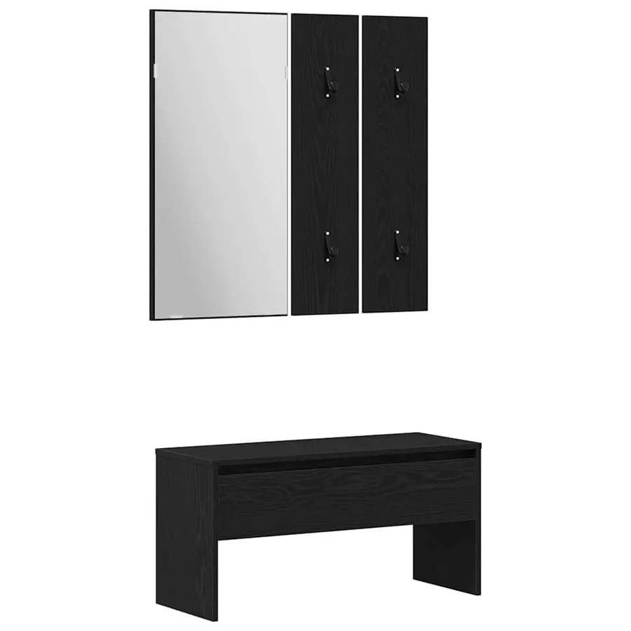 Ensemble de meubles d'entrée 5 pcs Bois d'ingénierie - 5