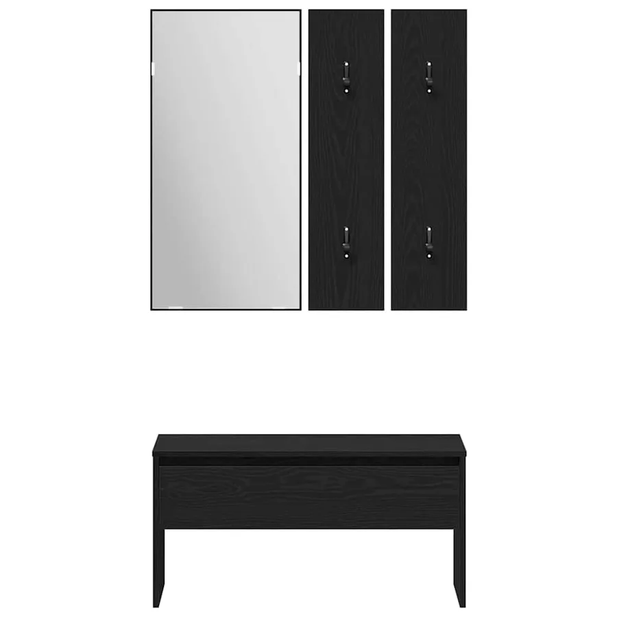 Ensemble de meubles d'entrée 5 pcs Bois d'ingénierie - 7