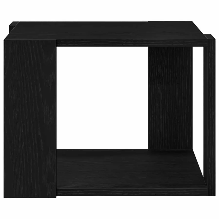 Table basse Chêne noir 40 x 40 x 30 cm Bois d'ingénierie - 6