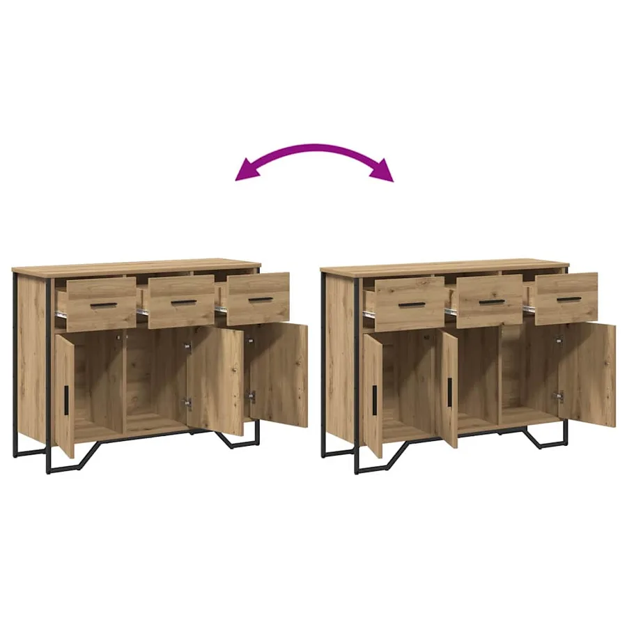 Buffet Chêne artisanal 97 x 32,5 x 74,5 cm - 10
