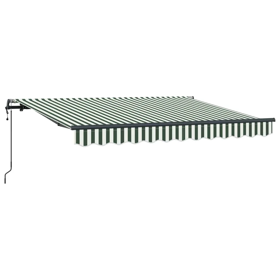 Auvent Rétractable Vert 300 x 200 cm tissu - 2