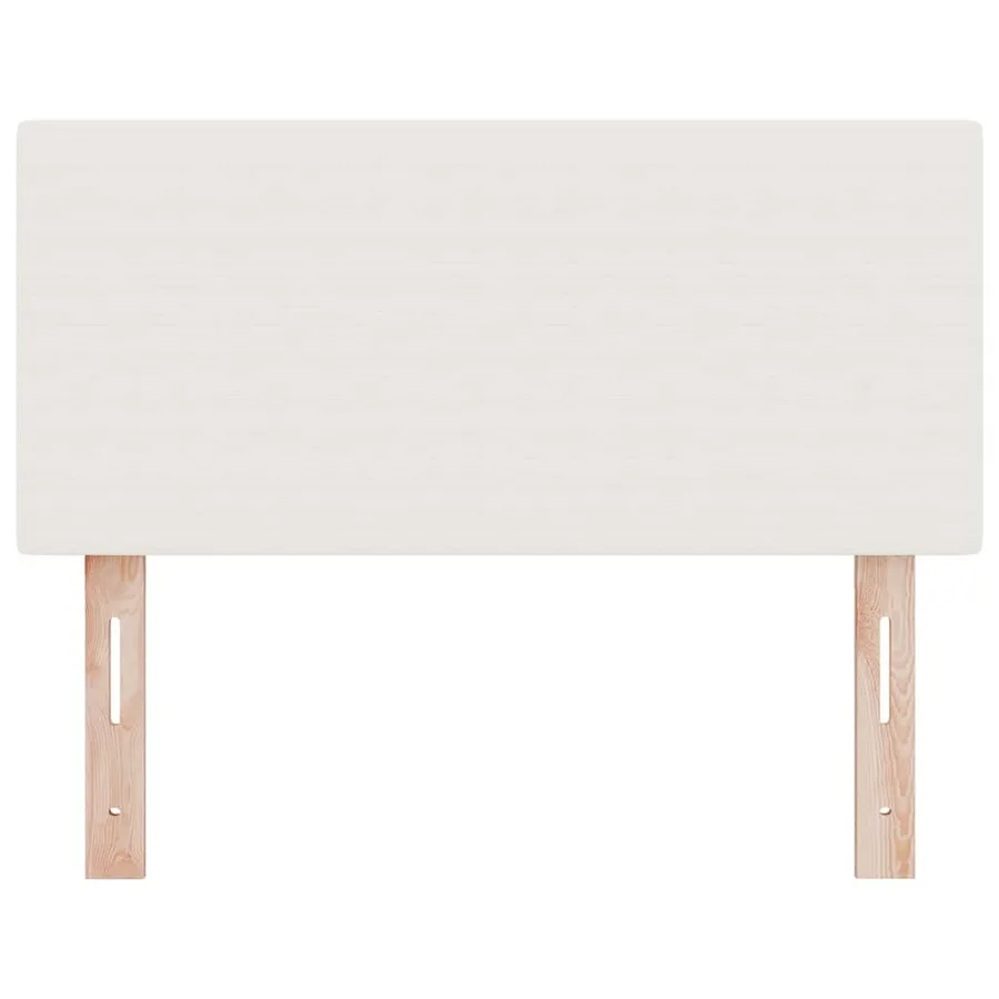 Tête de lit LED Crème 100 cm Tissu en velours côtelé - 5