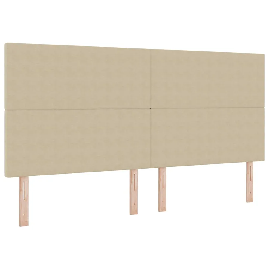 Tête de lit Gris Vert Clair 200 cm Tissu en velours côtelé - 2