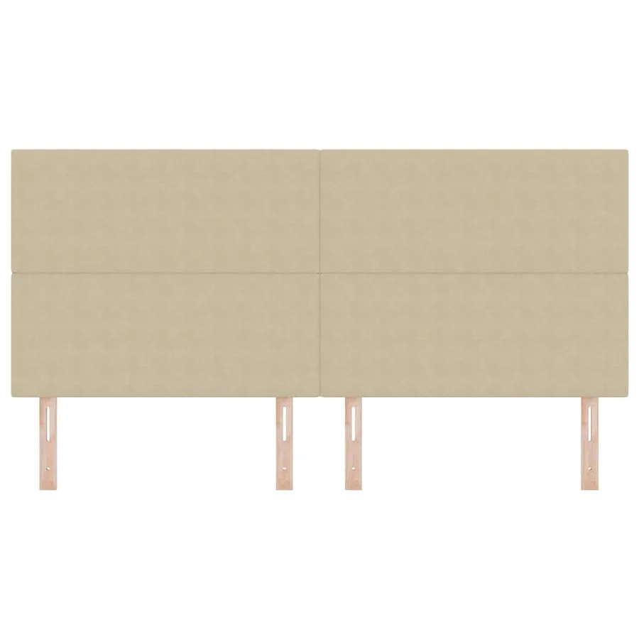 Tête de lit Gris Vert Clair 200 cm Tissu en velours côtelé - 4