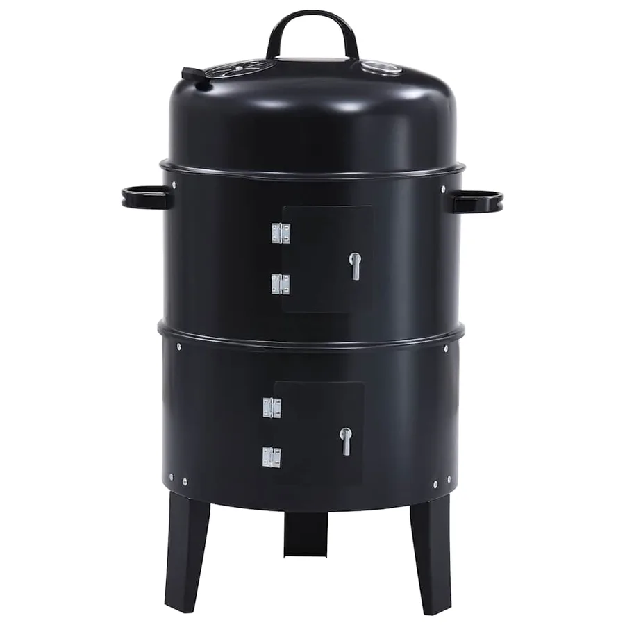 Gril barbecue au charbon 3 en 1 40x80 cm - 5