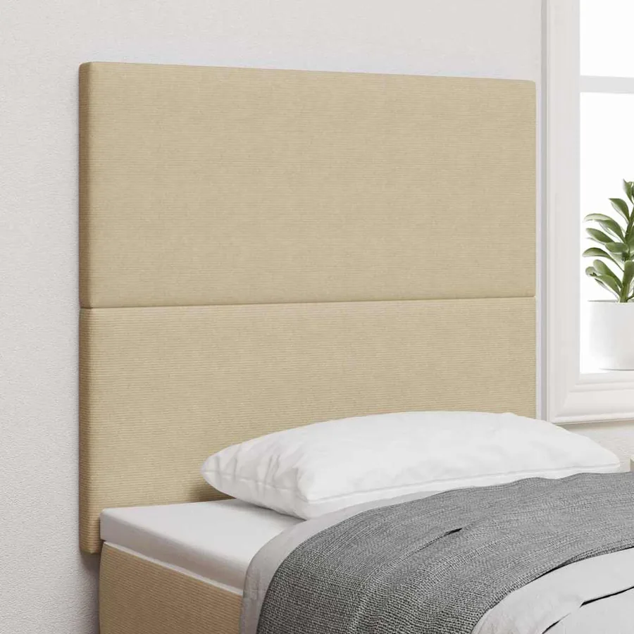 Tête de lit LED Vert gris 100 cm Tissu en velours côtelé