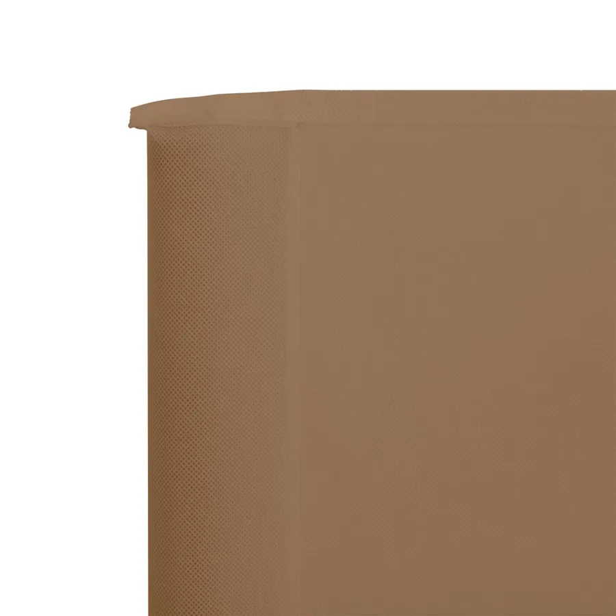 Paravent 3 panneaux Tissu 400 x 160 cm Taupe - 4
