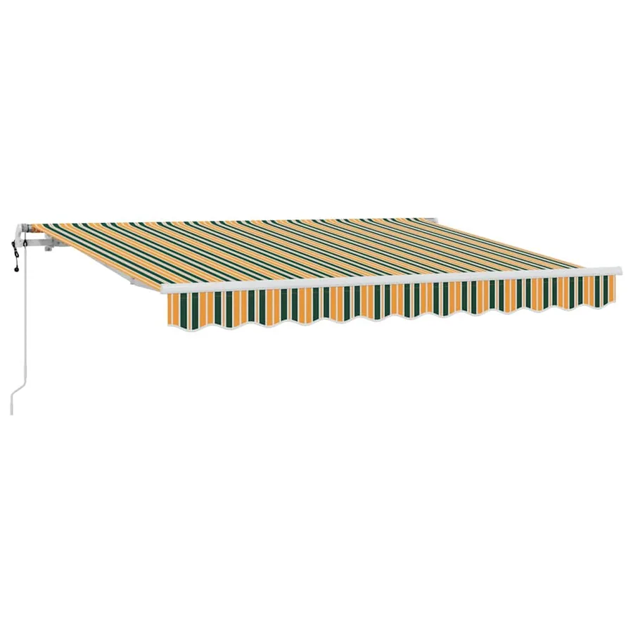 Auvent Rétractable Vert 250 x 200 cm tissu - 2