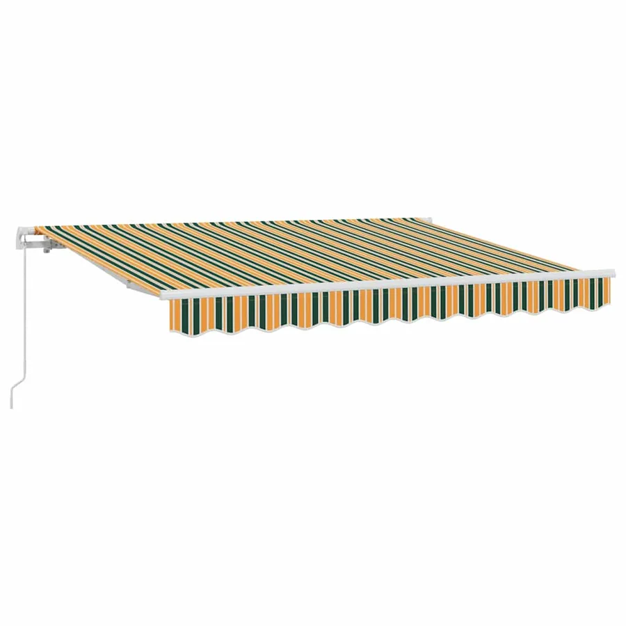 Auvent Rétractable Vert 250 x 200 cm tissu - 2