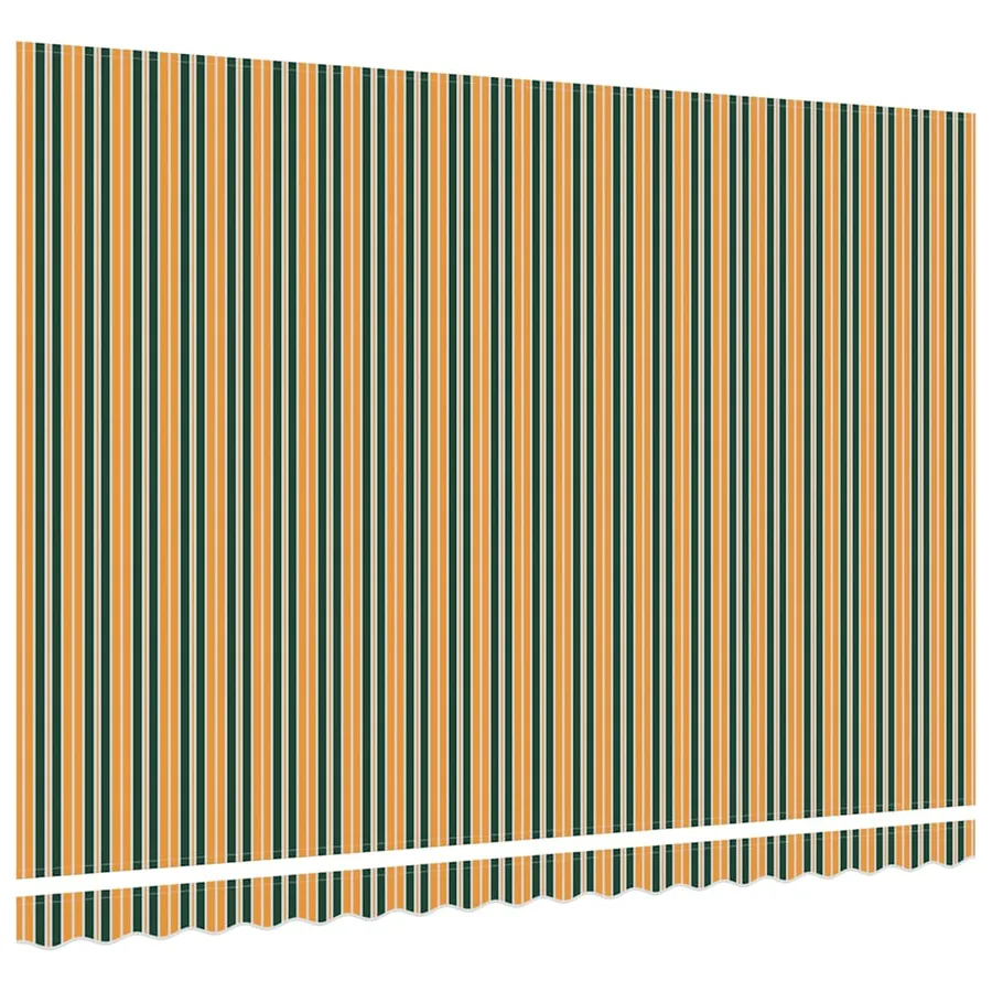 Toile de rechange pour auvent Vert et jaune 4,5 × 3,5 m - 4