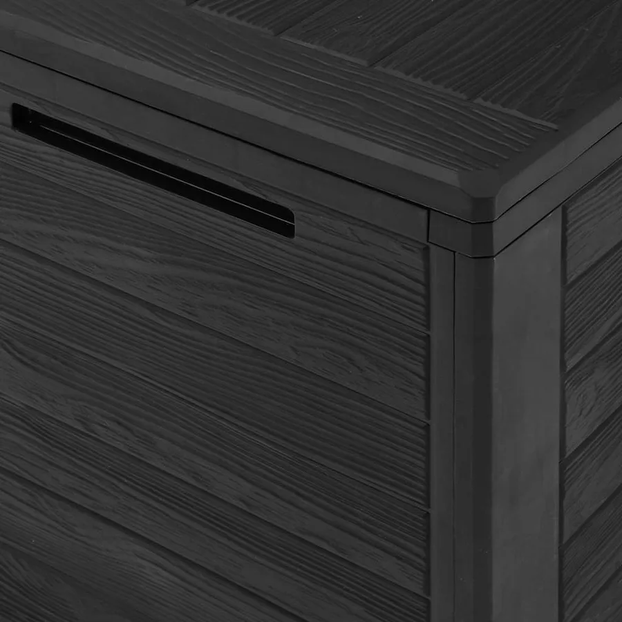Boîte de rangement de jardin Anthracite 116x44x55 cm - 7