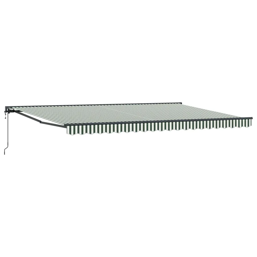 Cadre d'auvent Vert et blanc 500 × 300 cm - 2