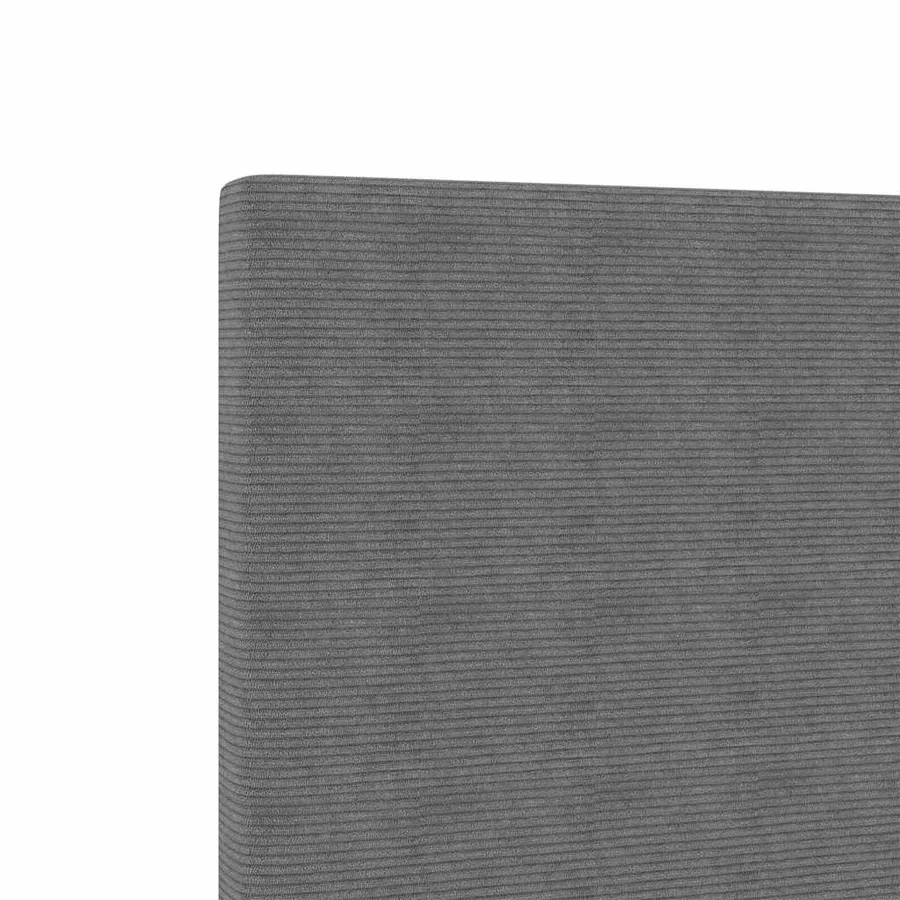 Tête de lit Gris clair 180 cm Tissu en velours côtelé - 7