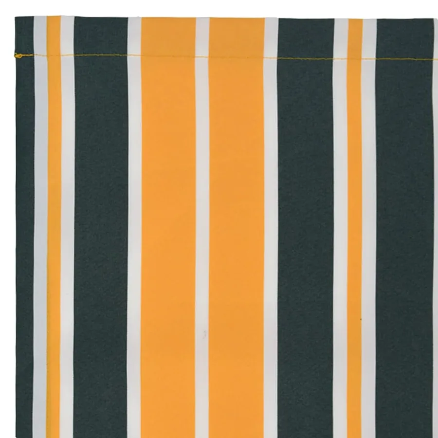 Toile de rechange pour auvent Vert et jaune 6 × 3,5 m Polyester - 7