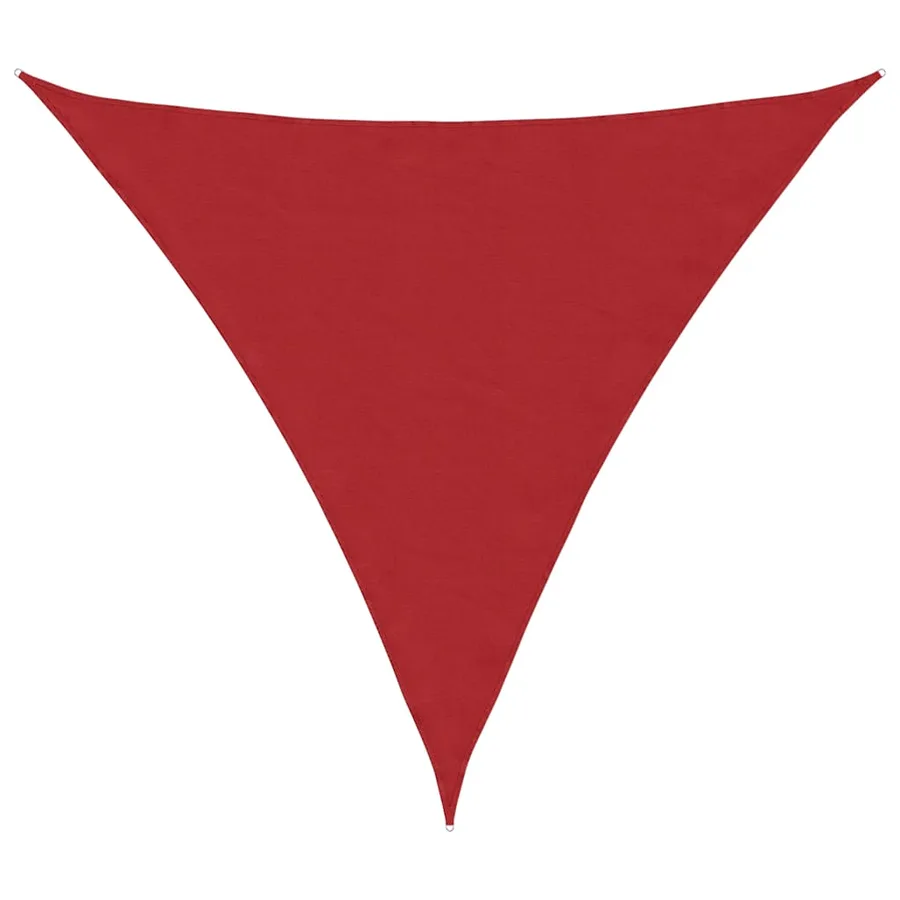 Voile d'ombrage rouge 2x2x2 m 100% polyester Oxford - 2