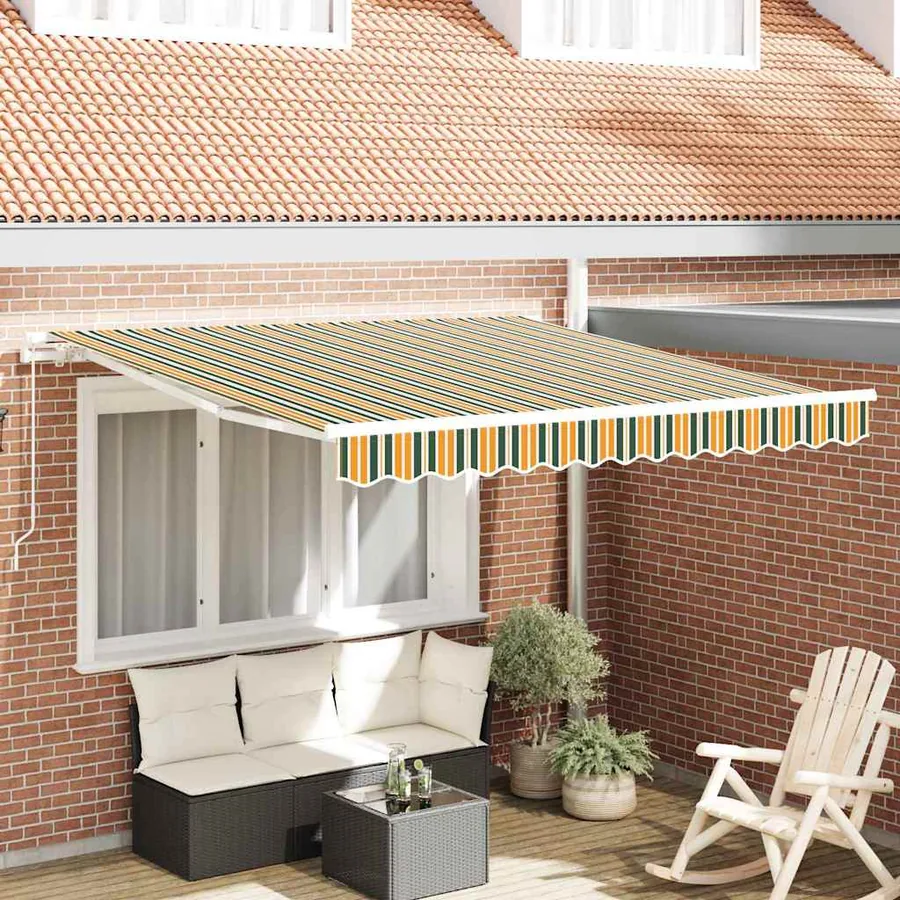 Auvent rétractable Multicolore 350 x 250 cm