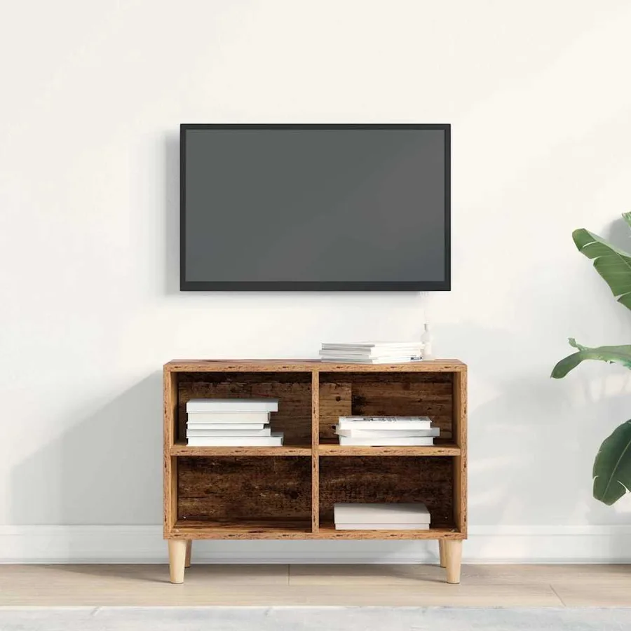 Meuble TV Bois ancien 69,5 x 30 x 50 cm Bois d'ingénierie - 4