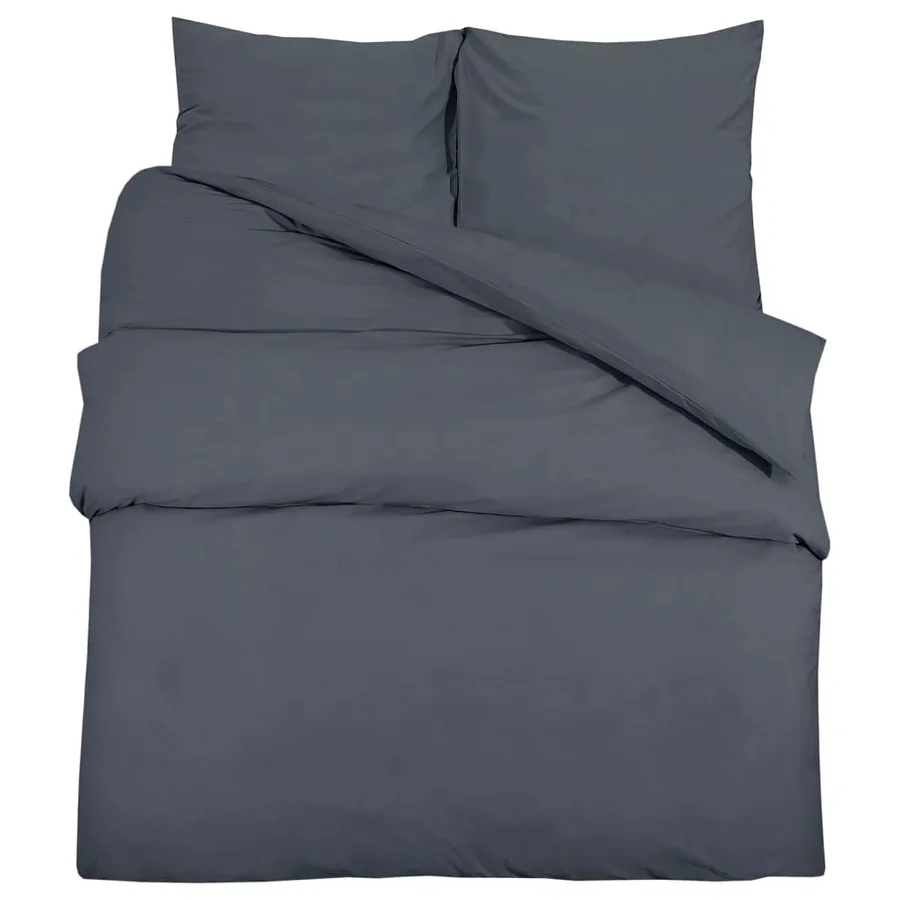Ensemble de housse de couette Anthracite 240x220 cm Microfibre - 2