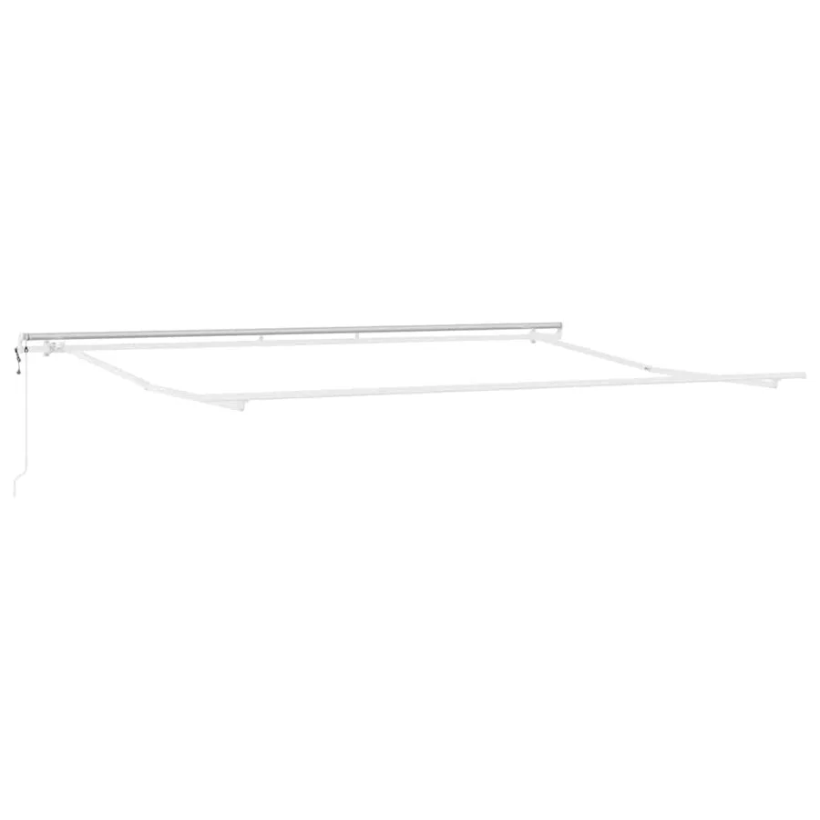 Auvent rétractable Vert et blanc 450 × 300 cm - 4