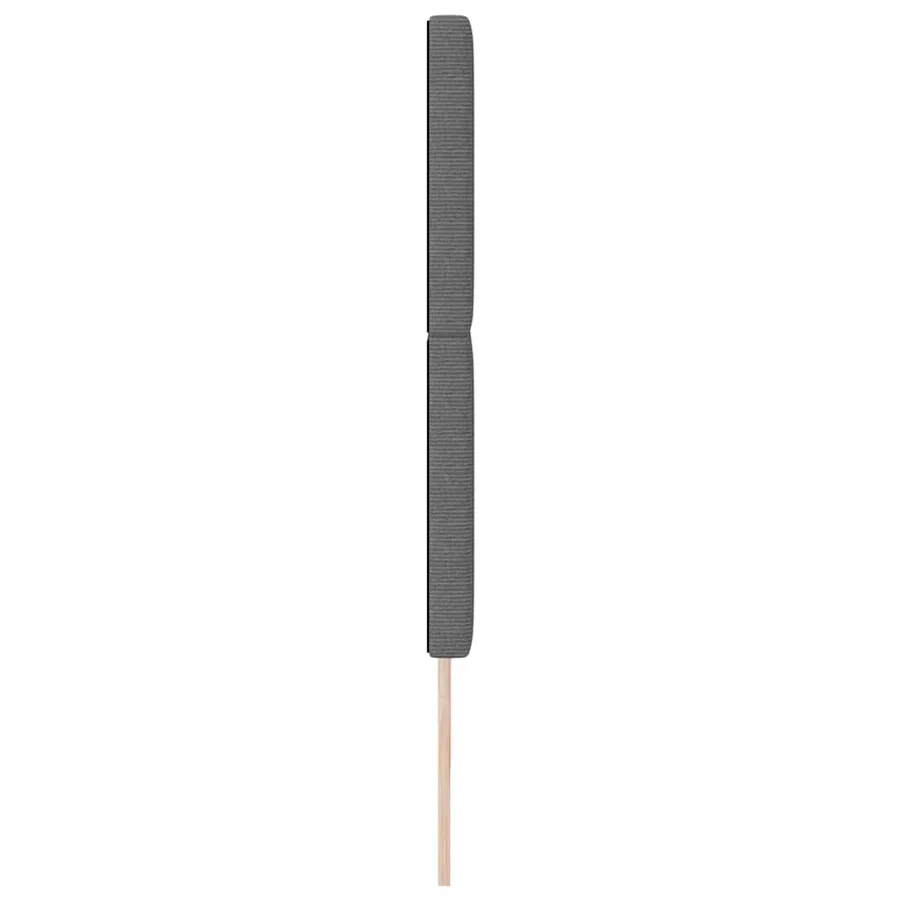 Tête de lit LED Gris clair 200 cm Tissu en velours côtelé - 6