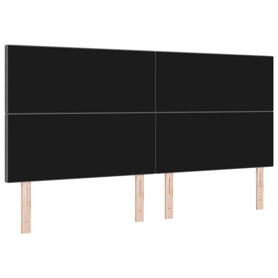 Tête de lit LED Gris clair 200 cm Tissu en velours côtelé - 7