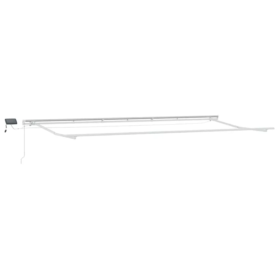 Auvent rétractable Vert et blanc 600 × 300 cm - 5