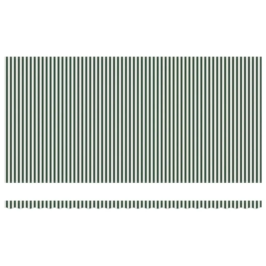 Auvent rétractable Vert et blanc 600 × 300 cm - 9
