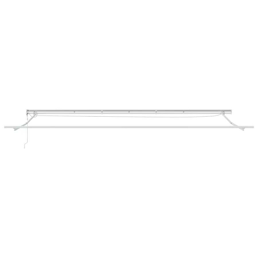Auvent rétractable Vert et blanc 600 × 300 cm Polyester - 9