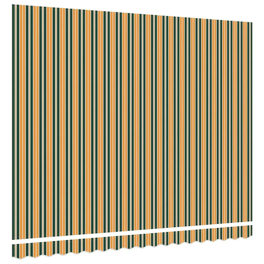 Toile de rechange pour auvent Vert et jaune 4 × 3,5 m Polyester - 4