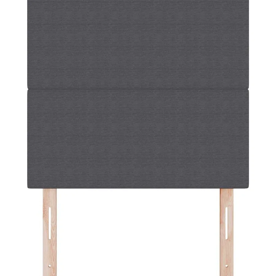 Tête de lit Gris foncé 80 cm Tissu en velours côtelé - 4