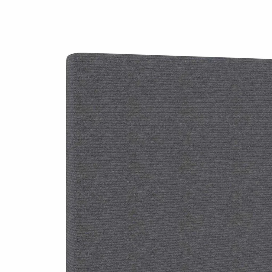 Tête de lit Gris foncé 80 cm Tissu en velours côtelé - 7