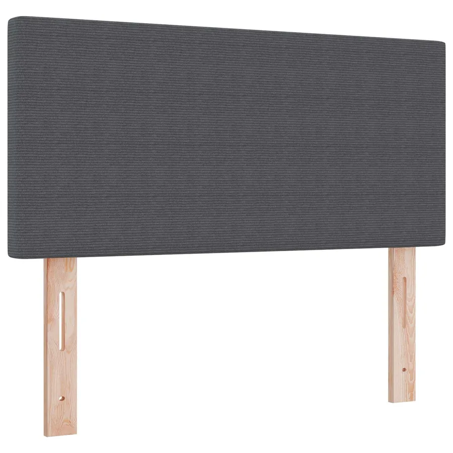 Tête de lit LED Gris foncé 80 cm Tissu en velours côtelé - 2