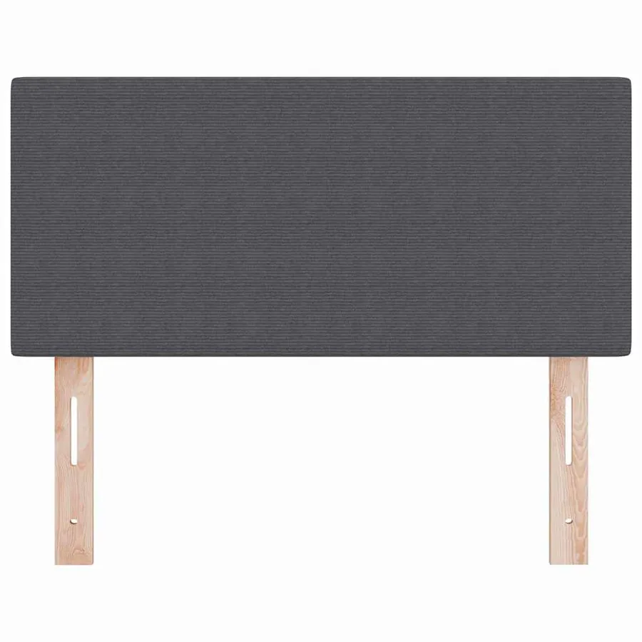 Tête de lit LED Gris foncé 80 cm Tissu en velours côtelé - 5