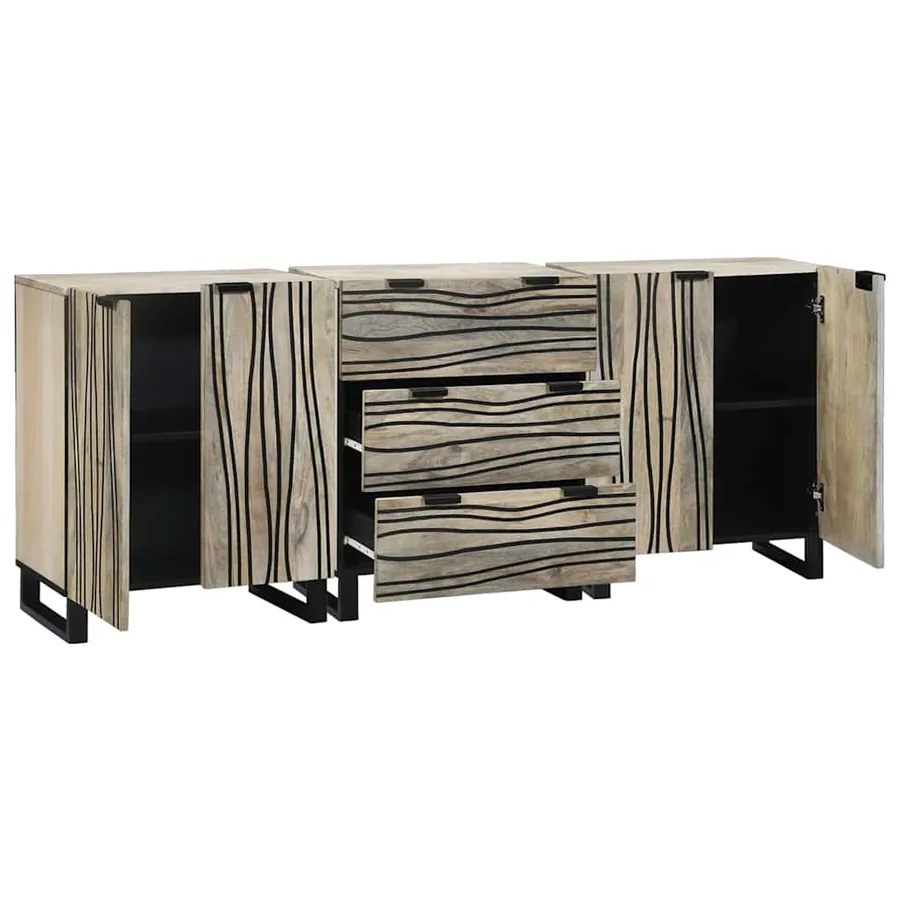 Ensemble de mobilier de salle de bain avec tiroir 3 pcs Blanc - 2