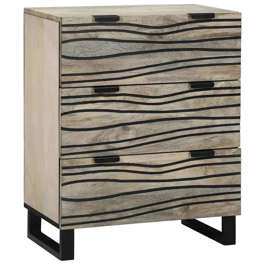 Ensemble de mobilier de salle de bain avec tiroir 3 pcs Blanc - 4