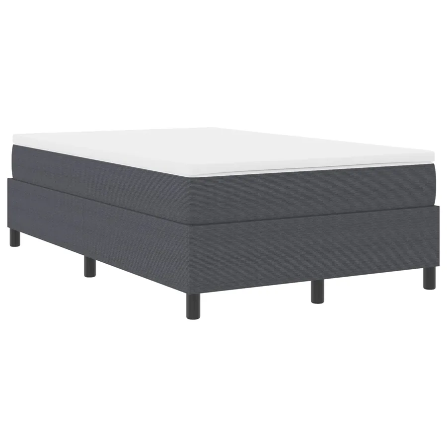 Cadre de lit plateforme Gris foncé 120 x 190 cm - 4