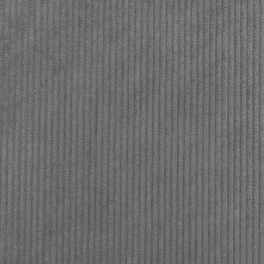 Lit à ressorts Gris clair 120 x 190 cm Tissu en velours côtelé - 8